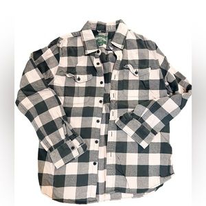American Eagle pink/black check flannel